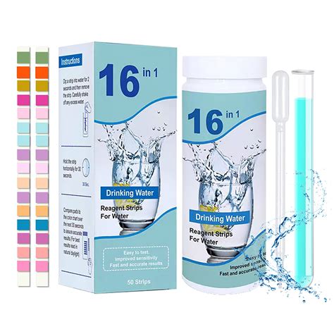 Tripumer 50 Strips Drinking Water Test Kit 16 in 1  